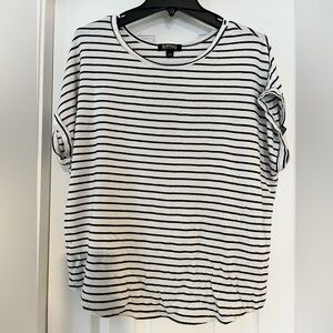 Buffalo David Bitton Striped Short Sleeve Top